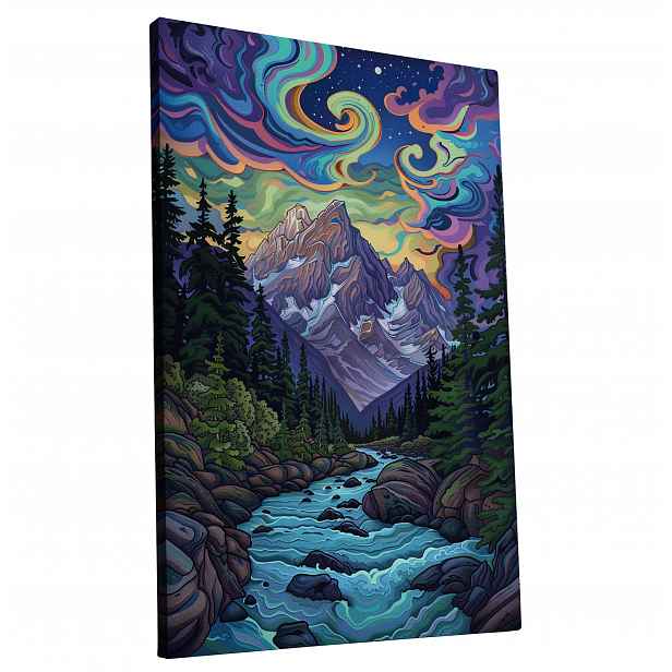 Obraz na plátně Malebná horská krajina do bytu, pokoje, obýváku 60x90