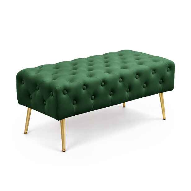 Ak furniture Taburet Monaco lahvově zelený