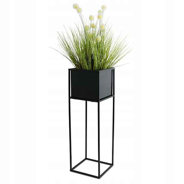 Držák Na Květináč na stojan s truhlíkem 70 cm černý loft