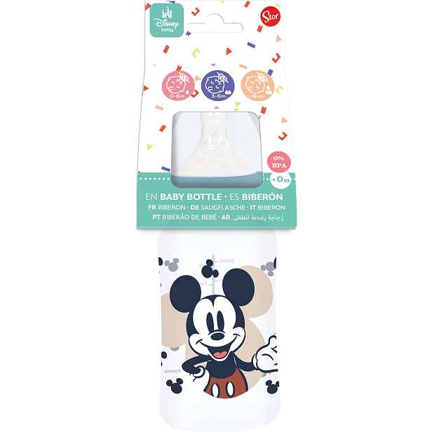 STOR Kojenecká láhev 240ml MICKEY