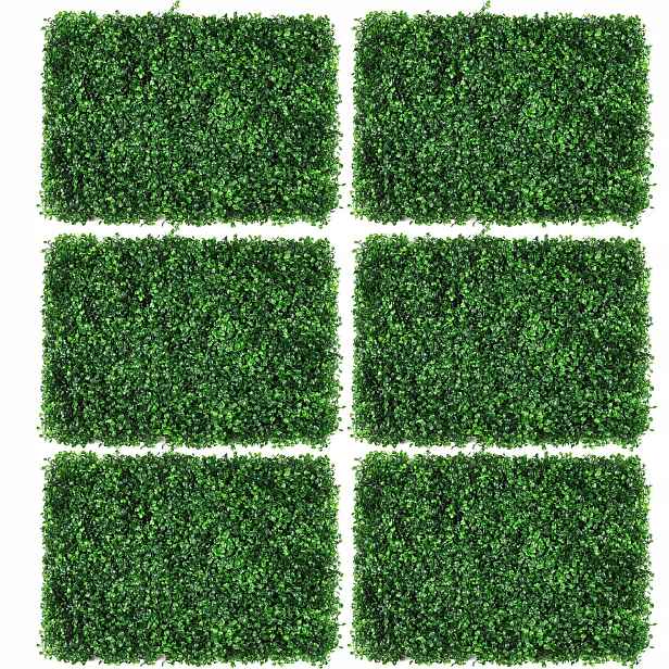 Užíváme si umělý živý plot buxus 60x40 cm, 12 Uv panelů