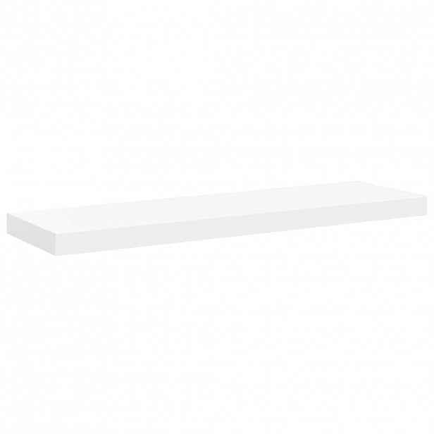 vidaXL Plovoucí nástěnná police bílá 80 x 23,5 x 3,8 cm MDF