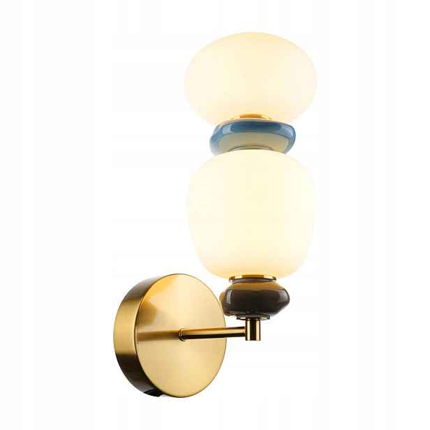 Italux Nástěnné svítidlo Evans 12W Led, zlaté, keramika/Sklo, IP20, 3000K