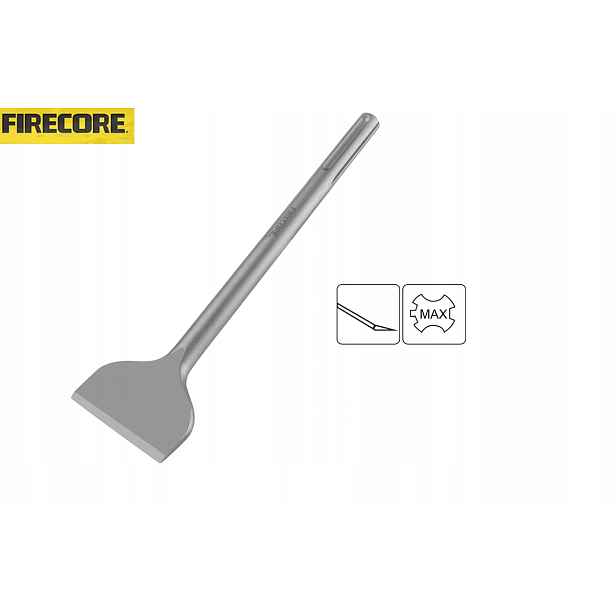 Pevné Ploché Dláto Firecore Sds Max Zvýšená Odolnost 300 x 80 mm