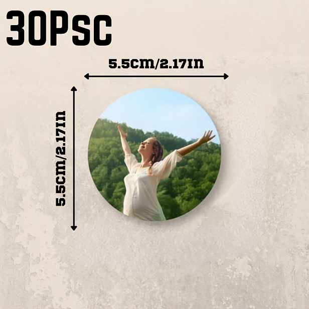 TEMU 20/30ks Vlastní Kulaté Magnety na Lednici, Personalizované Kulaté Magnety na Lednici, Magnety s Fotografií Páru, Vlastní Rodinné Fotografické
