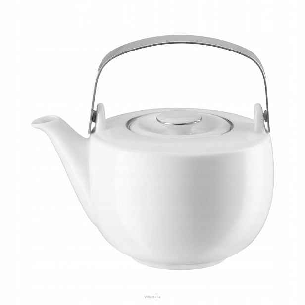 Villa Italia Porcelánová konvice na čaj 1,3 l Plus Platin