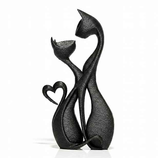 Zamilované kočky Dekorativní figurka 20 cm Romantická jako Dárek do domu