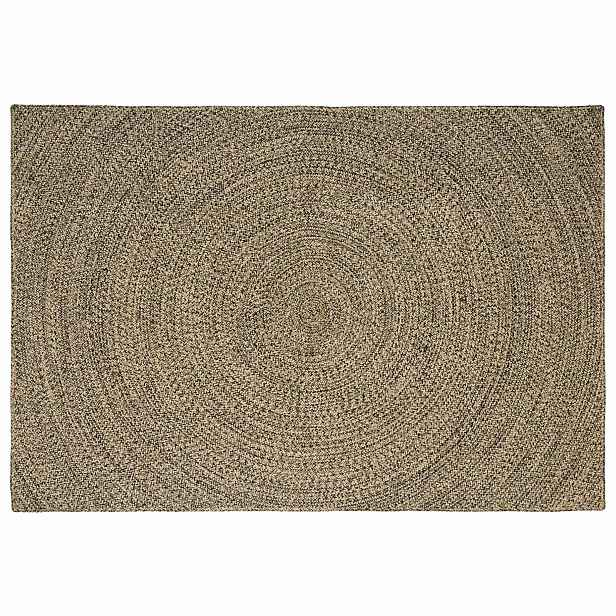 vidaXL Koberec do oblasti Přirozená a černá 240 x 340 cm juta