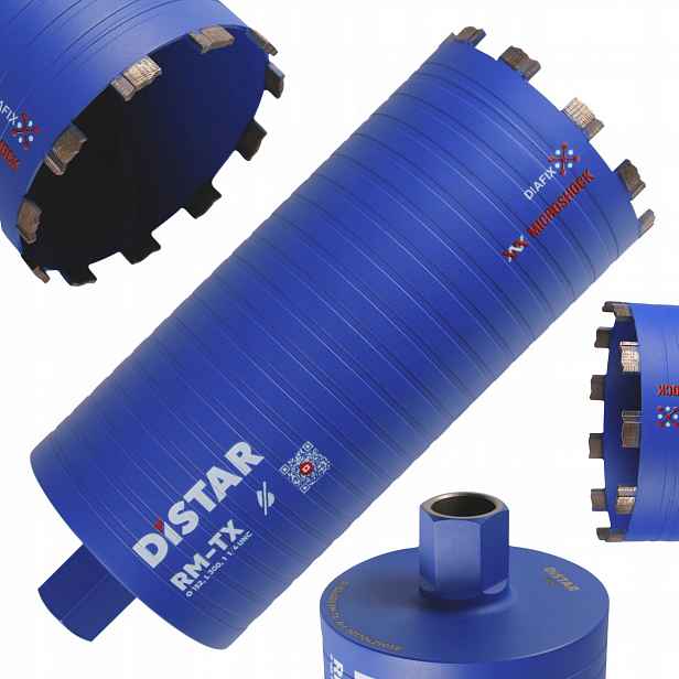 Diamantová Korunka Do Betonu Za Sucha Distar Rm-tx 1 1/4 Unc 152 mm x300
