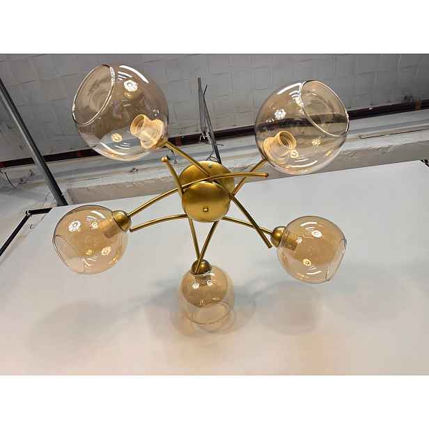 Euro-Lamp Stropní Svítidlo Ella 5 Zlatá medová 5x60W Výrobce