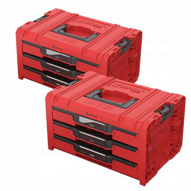 Qbrick System Pro Zásuvkový box 3 Toolbox 2.0 ExpertRED UltraHDCustom x2