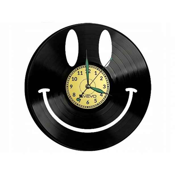Úsměv Dárek Originální dekorace do domu Hodiny z vinylové desky