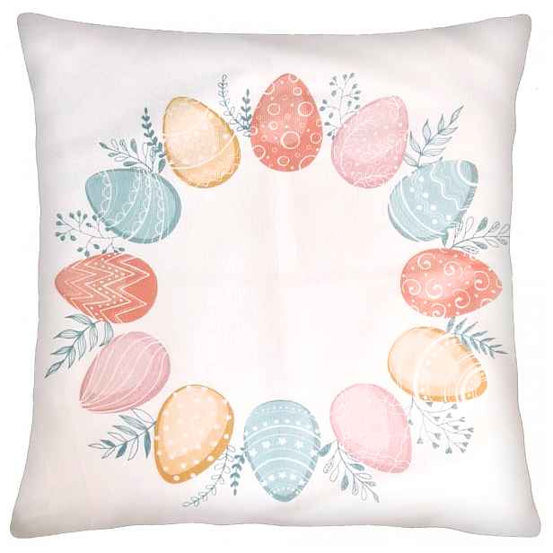 Velikonoční povlak na polštář GLOW 40x40 cm motiv kraslice