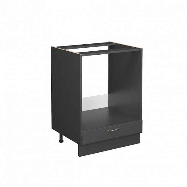 Vicco SKŘÍŇKA NA VESTAVĚNOU TROUBU Fame-Line Anthrazit-Gold Landhaus 60 cm bez pracovní desky