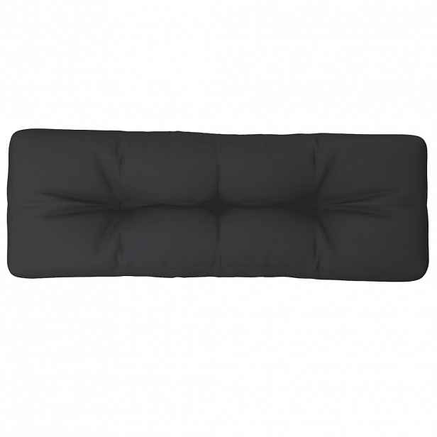 vidaXL Poduška na palety černá 120 x 40 x 12 cm textil