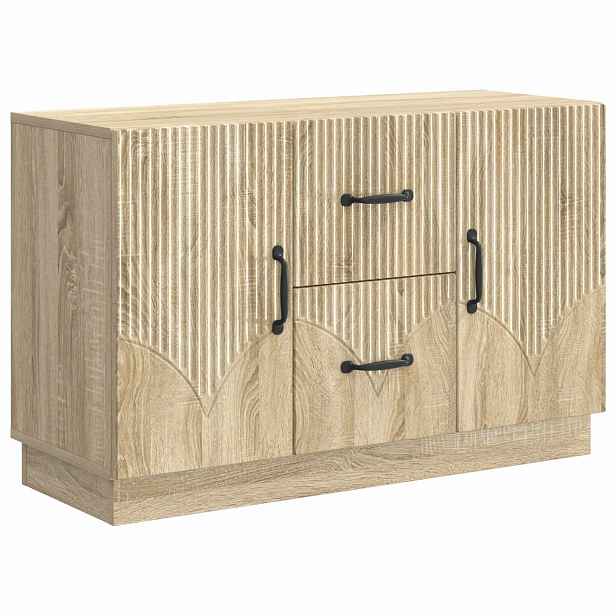 vidaXL Servírovací skříň Dub sonoma 89 x 34,5 x 57 cm Kompozitní dřevo