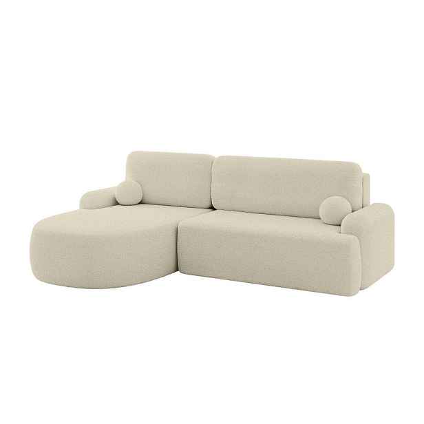 ALTDECOR ROHOVÁ SEDAČKA s funkcí spaní a úložným prostorem LIRA-L - 264x172x89 béžová