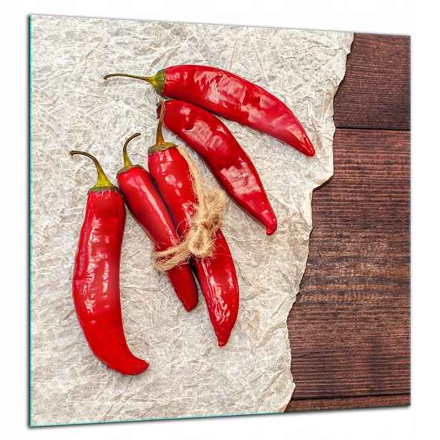 Skleněná Ochranná Deska Panel Lepidlo 60x65 Paprika