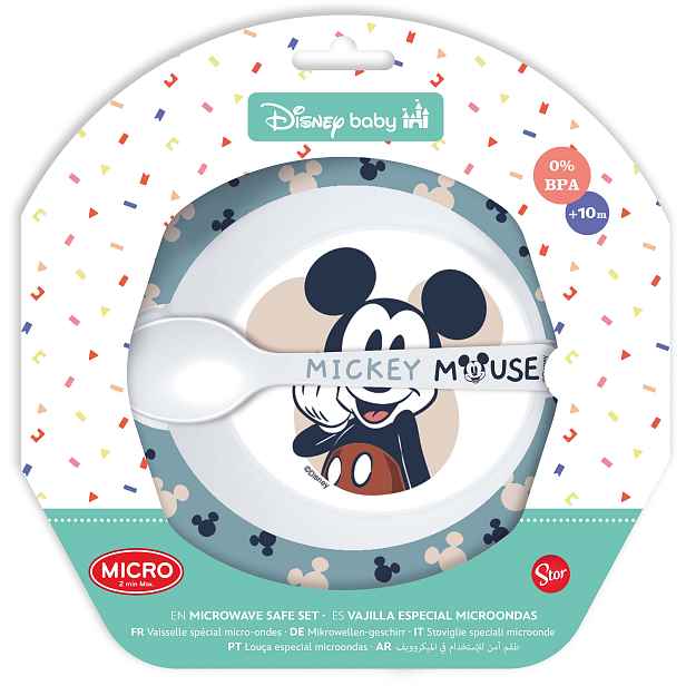 STOR Dětská sada nádobí MICKEY 2ks
