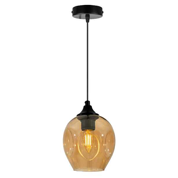 Stropní svítidlo ze skla a kovu E27 Aspa Candellux