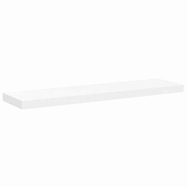 vidaXL Plovoucí nástěnná police bílá 90 x 23,5 x 3,8 cm MDF