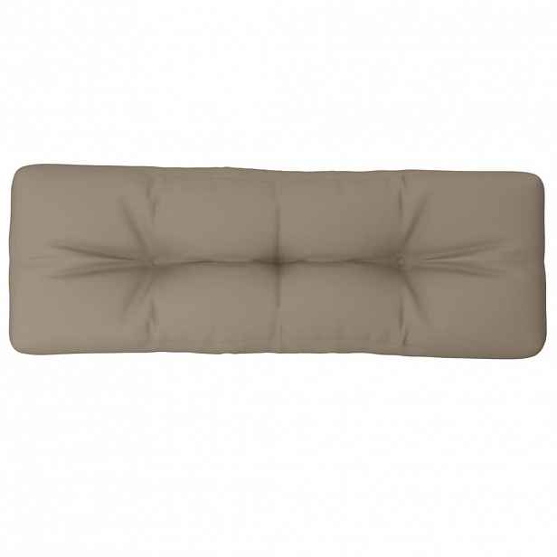 vidaXL Poduška na palety taupe 120 x 40 x 12 cm textil