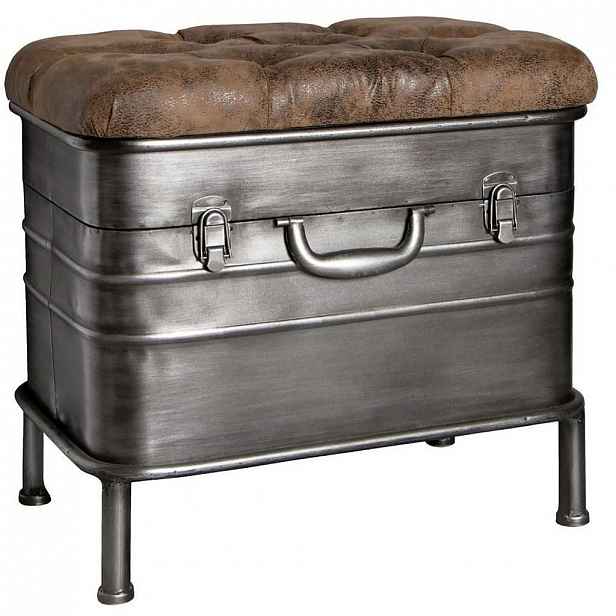 SEDACÍ LAVICE, antracitová, hnědá Carryhome - 51/48/34 CM