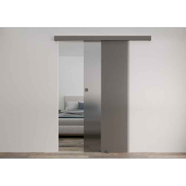 Interiérové dveře Naturel Glasa posuvné 70 cm grafit GLASA1G70PO