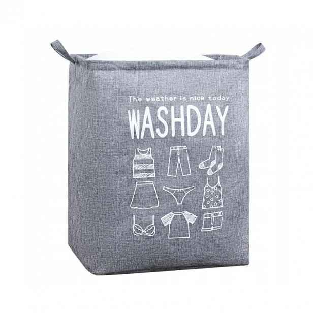 Koš na prádlo se šňůrkou WASHDAY 50x40x50 cm