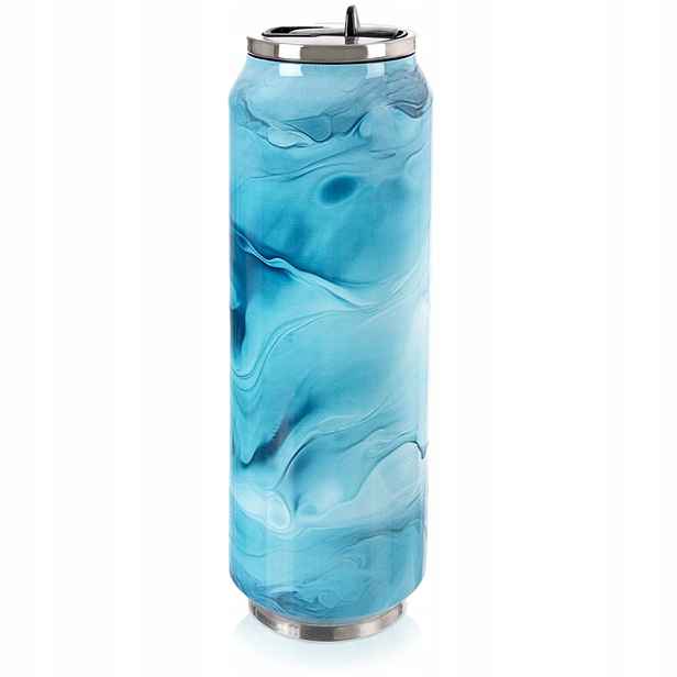 Termohrnek modrý v plechovce 700 ml