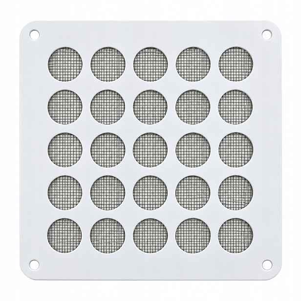 Ventilační Mřížka Kovová 14x14 17x17 Bílá