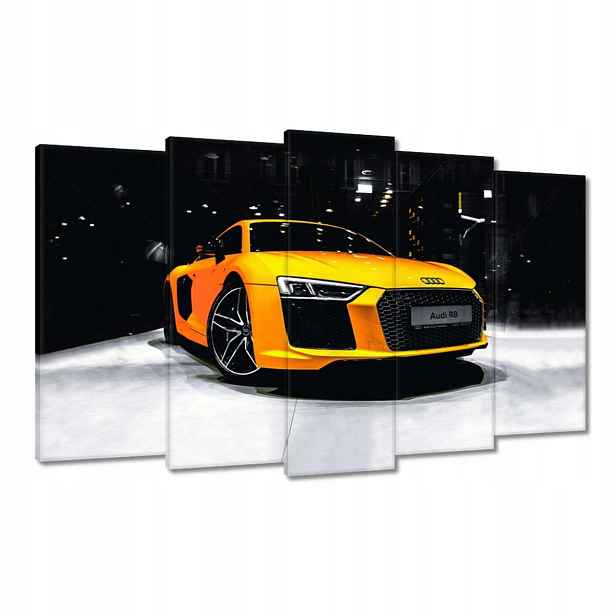 Obrazy 100x60 Žluté Audi Audica R8