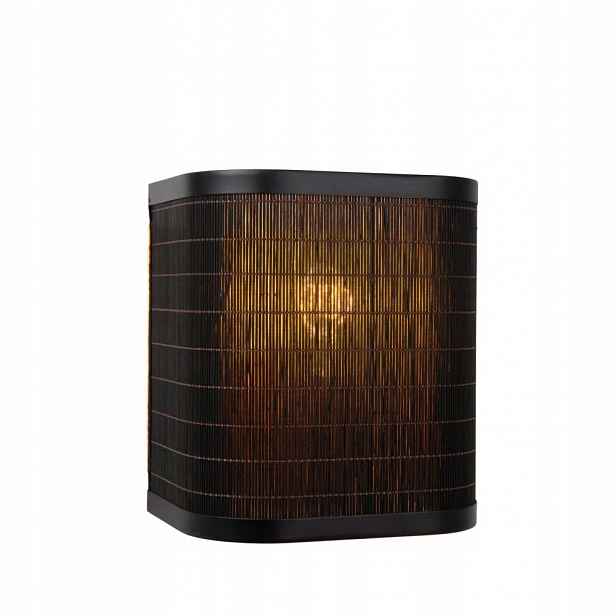 Černá nástěnná lampa Tagalog s teplým leskem nad postel 18/30/Lucide