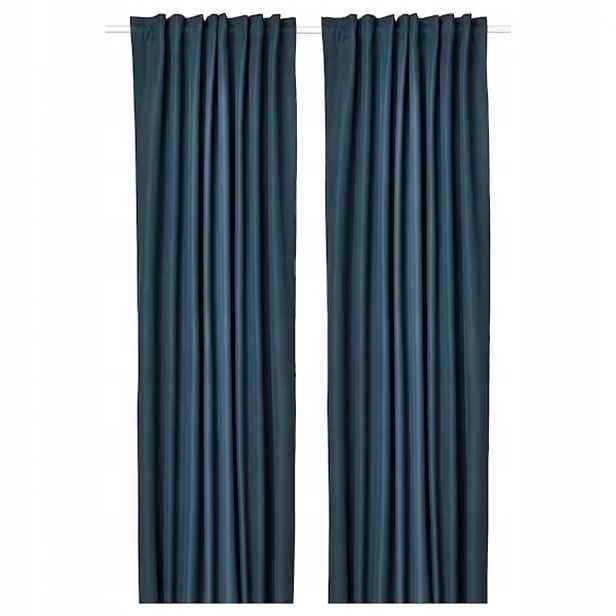 Ikea Rosenmandel Záclony modré, 135 x 300 cm