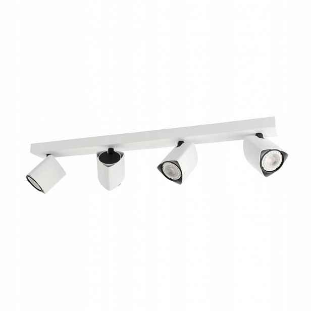 Reflektorová lampa Spot Bílá Na omítku 4 Zdroje GU10 Rotace Merusa Italux
