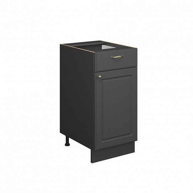 Vicco SPODNÍ SKŘÍŇKA KUCHYŇSKÉ LINKY Fame-Line Anthrazit-Gold Landhaus 40 cm , PD Mramor