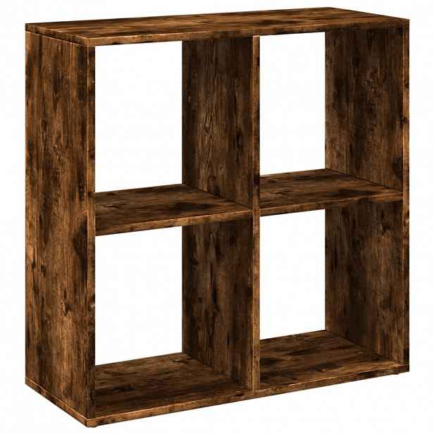 vidaXL Knihovna/dělící stěna kouřový dub 69,5x29x69,5 cm kompozit