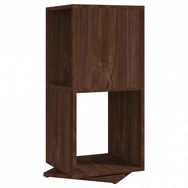 vidaXL Otočná skříňka hnědý dub 34,5x34,5x75,5 cm kompozitní dřevo