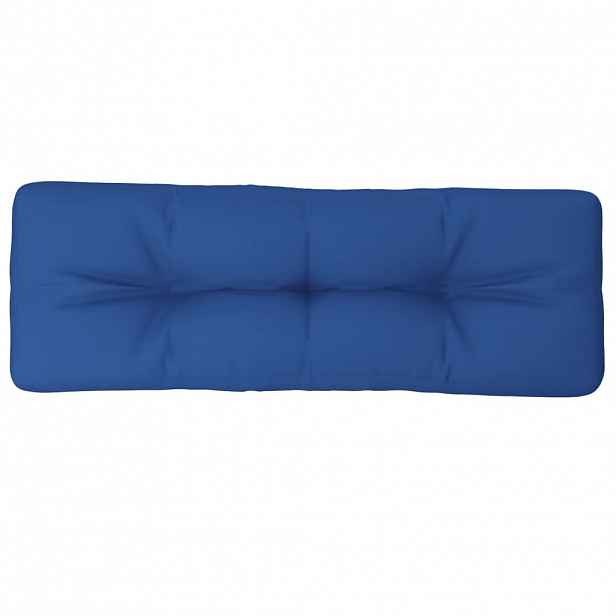 vidaXL Poduška na palety královsky modrá 120 x 40 x 12 cm textil