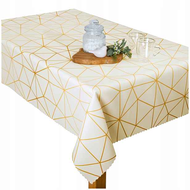 Ubrus odolný proti skvrnám Geometrický vzor Elbrus U3 Diamant 120x160 cm express