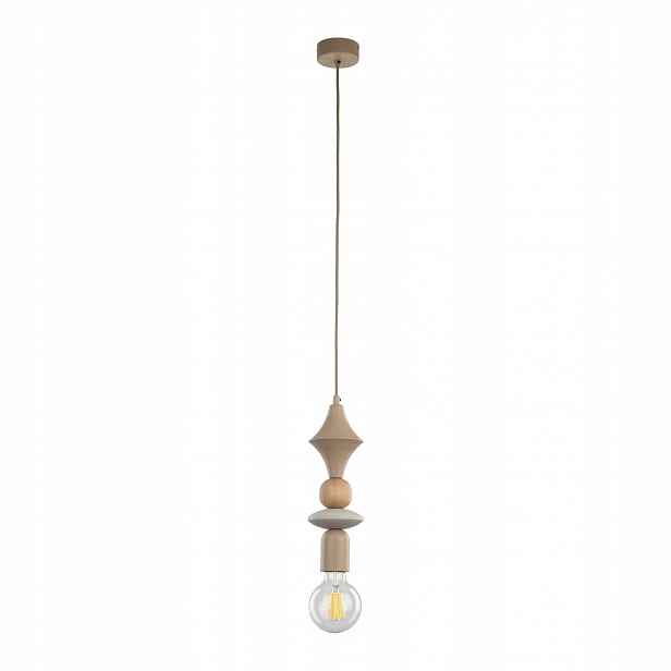 Závěsná lampa Nastavitelná Výška Béžová Kov 1xE27 15W Tower Tk Lighting