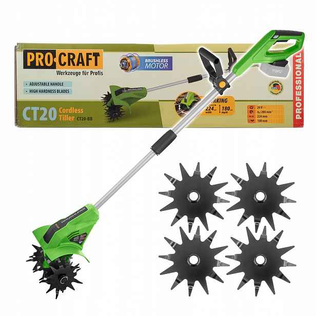 Aku kultivátor Procraft CT20bb (bez baterie a nabíječky)