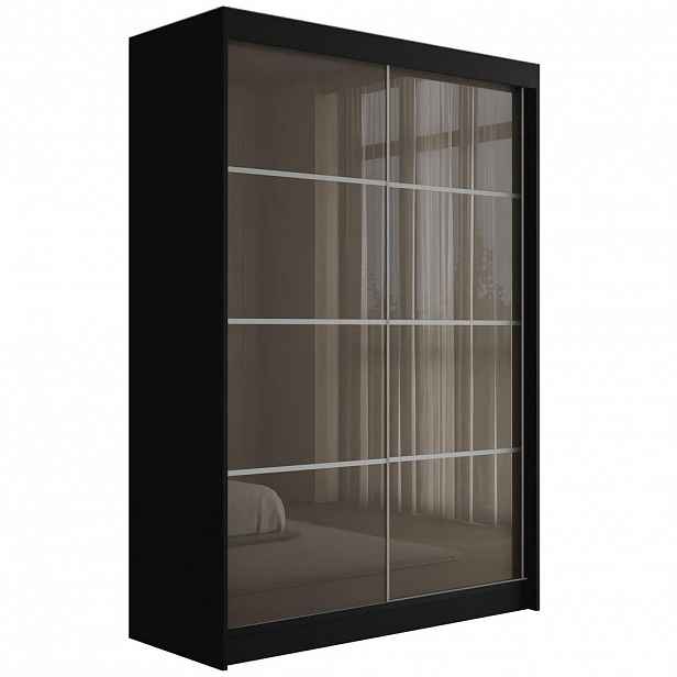 ALTDECOR ŠATNÍ SKŘÍŇ PEKA III – 150 cm – černá|šedá