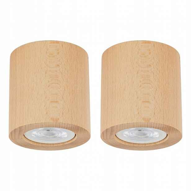 Tk Lighting Sada 2x reflektor Nástěnný Bodové svítidlo Eve Hnědá