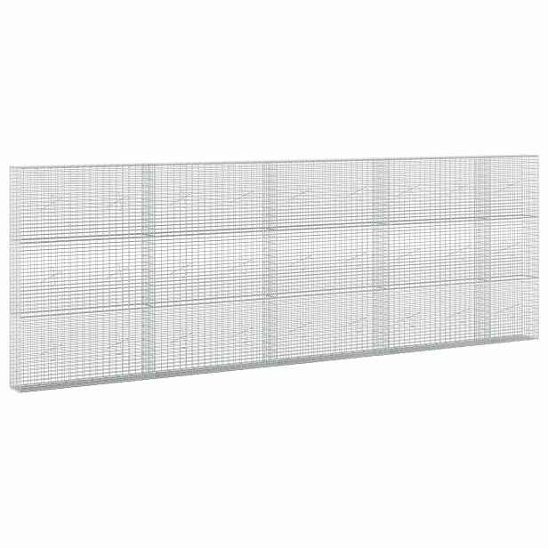 vidaXL Gabion s drátem 3,5 mm a síťkou 5x2,5 cm 450x20x150 cm