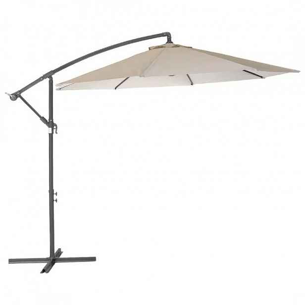 Zahradní skládací slunečník SOLIMARE 300 cm, krémový
