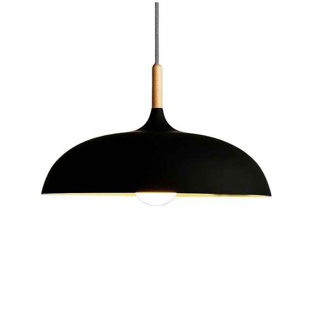 Závěsná lampa Saucer černá