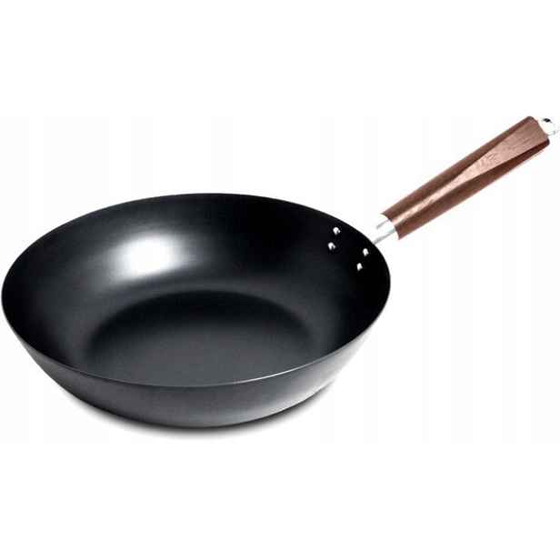 Pekingský wok z uhlíkové oceli, průměr 30 cm