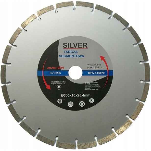 Diamantový Kotouč 350 x 25.4 Silver Segment Beton