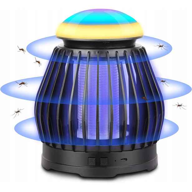 Insekticidní lampa proti komárům a hmyzu, voděodolná, napájená